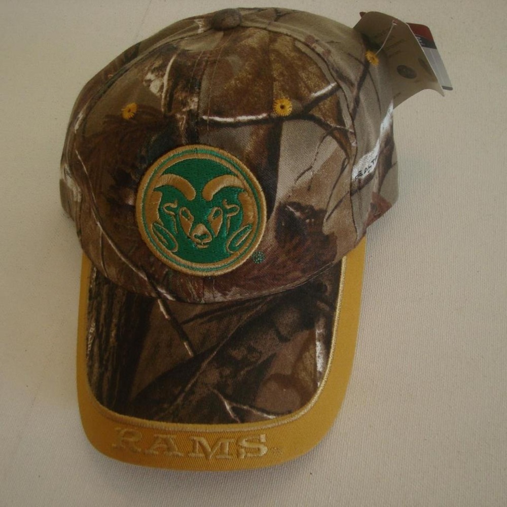 COLORADO STATE CAMO‎ MOSSY OAK HAT CAP VINTAGE 00S Y2K D4